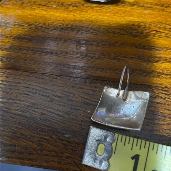 Vintage 925 silver Mexico dangle pierced earrings jewelry - Picture 10 of 13